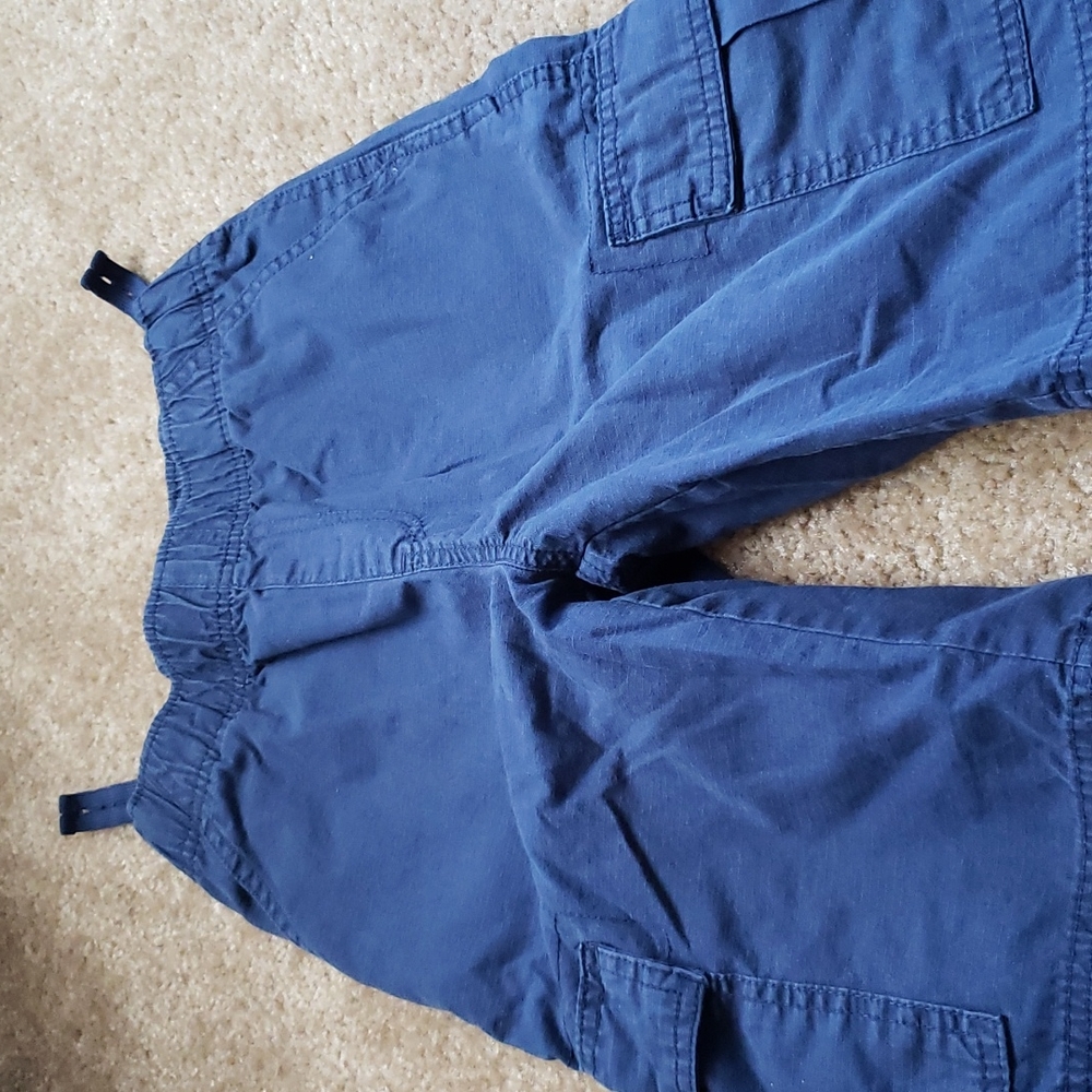 Blue cargo shorts